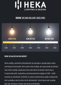 Resim Heka LED Rustik Ampul E14 C7 Ampul 2W 2700K Gün Işığı 10'lu ERD-69 