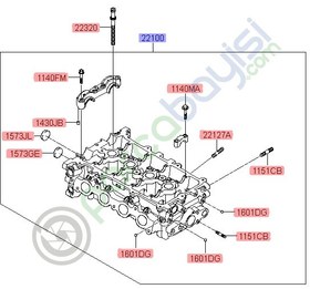 Resim Silindir Kapağı Subaplı Kia Rio/Stonıc Pıcanto Orjinal | 41Au503P00 