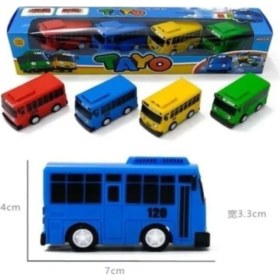 Resim Canda Oyuncak 4 Lü Tayo Otobüs Seti 