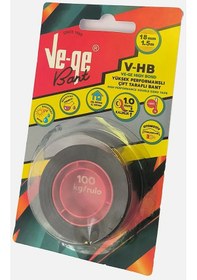 Resim Vege 18mmx1,5m V-hb Çift Taraflı Bant 100 Kg Rulo 