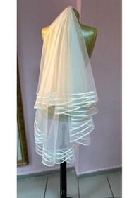 Resim 95 Cm Boyunda 3 Sıra Biyeli Duvak 