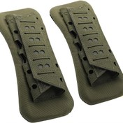 Resim Erkekler için taktiksel ekipmanlara uygun 2'li set omuz askısı pedi ve yelek kayışı, yumuşak file askı yastığı 