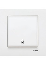Resim Viko Karre Zil Anahtarı + Çerçeve 