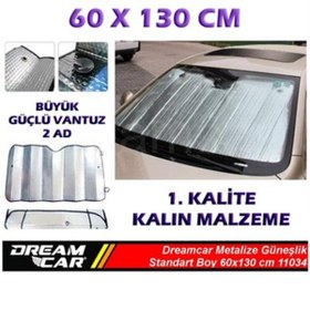 Resim Dreamcar Metalize Güneşlik Balonlu 60x130 Cm 11034 