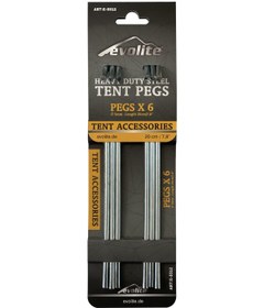 Resim Evolite Çelik Çadır Kazığı 20cm 6 Adet 