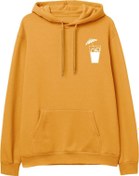 Resim Cocktail Baskılı Hoodie-Portakal Lambuka Store