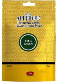 Resim Artdeco Toz Kumaş Boyası Yeşil 13 G 