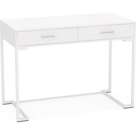 Resim Hitit Dekorasyon Vivian Beyaz Metal Çalışma Masası 