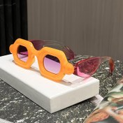 Resim Funky Sci-Fi Hip-Hop Stili Moda Gözlükleri - Kalın Plastik Çerçeve, PC Lensler, Metal Kilitler - Erkekler ve Kadınlar İçin Eğlenceli Turuncu ve Pembe Tasarım, Parti Gözlükleri|Eğlenceli Aksesuar|Polikarbonik Lens 