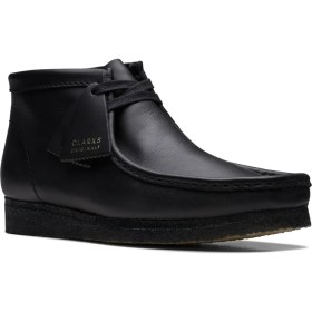 Resim Clarks Siyah Erkek Bot Wallabee Boot 
