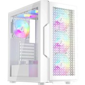 Resim 1st Player Trılobıte T7 Beyaz 650W 80+ Argb 4X12CM Fan Temperli Cam Mesh USB 3.0 Atx Kasa 