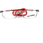 Resim UBK Eyewear Mıknatıslı Şeffaf Kırmızı Gözlük Çerçevesi 