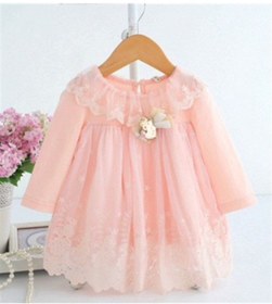 Resim La Boutique BB Kız Bebek Somon Charlotte Elbise 