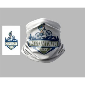 Resim Buffalo Bisiklet Tasarımlı Motorcu Buff Maske Outdoor Boyunluk Unisex Bandana 