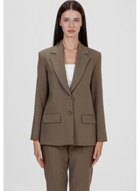 Resim Kadın Blazer Ceket Haki 