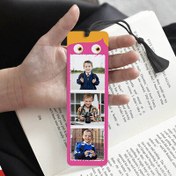 Resim Çocuklar İçin Hediye 3 Fotoğraflı Kitap Ayracı Pembe 