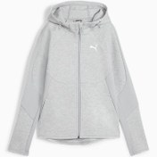 Resim EVOSTRIPE Kadın Fermuarlı Kapüşonlu Sweatshirt 