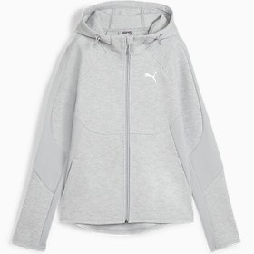Resim EVOSTRIPE Kadın Fermuarlı Kapüşonlu Sweatshirt 