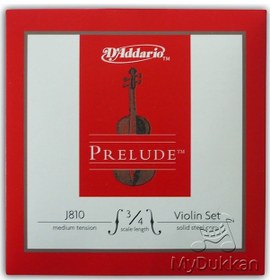 Resim D'Addario J810 Prelude J81034 - 3/4 Takım Tel Keman Teli 