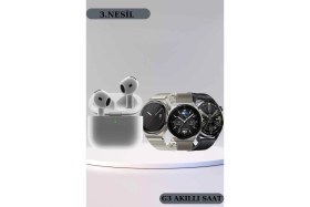 Resim Store Mania Ieg™ Akıllı Saat ve Kulaklık Seti Bildirim Görme Arama Cevaplama Anc Özelliği 