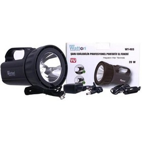 Resim Şarj Edilebilir Profesyonel Portatif El Feneri Kamp Lamba 