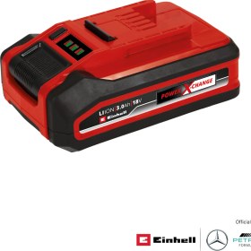 Resim Einhell 18 V 3.0 Ah Power X-Change Plus (18 V Akü, Tüm PXC cihazları için evrensel,kendi kendine deşarj olmaz, 3 aşamalı LED şarj seviyesi kontrolü, özel şarj döngüleri, şarj dahil değil) - 4511501 
