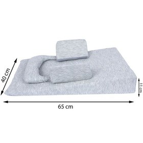 Resim Sevi Bebe Çok Fonksiyonlu Yatış Yastığı Gri-9424 