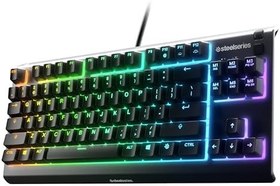 Resim steelseries Apex 3 TKL Türkçe Gaming Klavye Tenkeyless, 8 Bölge RGB Aydınlatma Türkçe QWERTY 