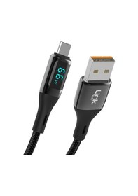 Resim LinkTech K681 Dijital Göstergeli USB - Type-C 66W Data ve Şarj Kablosu 1mt 5A 