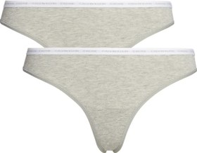 Resim Calvin Klein THONG 2PK Kadın Gri Tanga Set 