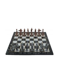 Resim Gifthome Metal Satranç Takımı-seti büyük pegasus Antik Katlanır 