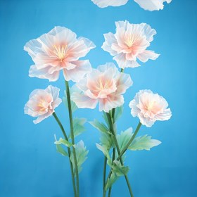 Resim 50cm İpek Şeftali Çiçeği Yapay Çiçekler - Gerçekçi Beyaz & Pembe Ev, Düğün, Parti, Sevgililer Günü, Anneler Günü İçin Dekorasyon - Bakım Gerektirmeyen İç/Dış Mekan Süs Eşyaları, Çiçek Süslemeleri, Romantik Ortam, Doğal Görünümlü Yapraklar 