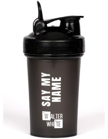 Resim Walter White Protein Shaker,Karıştırıcı Shaker,Sporcu Shaker,Antreman Shaker Siyah 550 ML 