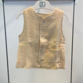 Resim Joys Polo Bebek Müslin Yelek Bej - Bej / 12-18 Ay 