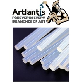 Resim Artlantis Kalın Sıcak Silikon Mum 20 Adet 1 Paket Mum Çubuk Silikon Kalın Silikon Tabanca Yedeği Kalın 1 Paket 