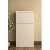 Resim A&C Metal 3 Kapaklı Metal Ayakkabılık Dolabı 