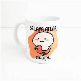 Resim Belaya Atlar Giderim Yazılı Kupa Bardak 
