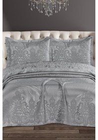 Resim Royal Şönil Çift Kişilik Yatak Örtüsü 240x260 Cm Gri Gri 