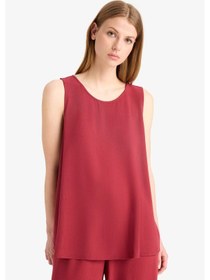 Resim Defacto Regular Fit Yuvarlak Yaka Kolsuz Plaj Üstü-fall İn Love D9762ax25smbr285 Bordo 