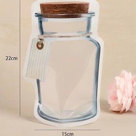 Resim Mbb E-Ticaret Mbb Eticaret Kavanoz Görünümlü Kilitli Poşet Çıtçıtlı ve Pratik Torba 4 Adet 