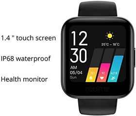 Resim Realme Watch RMA161 Akıllı Saat, Siyah (Realme Türkiye Garantili) 