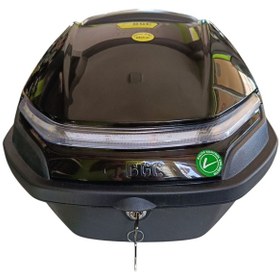 Resim 33 Lt Siyah Motosiklet Çantası Işıklı Sinyal, Park Ve Stop Lamba 