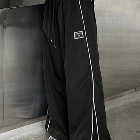 Resim Kadınların Şık Mor Renkli Rahat Pantolonları Fermuarlı Cep Detaylı - Tatil, Her Mevsim Giyim ve Japon-Kore Modası İçin Mükemmel, Rahat Giyim Pantolonları|Zip Detaylı Pantolonlar|Dokuma Kumaş 