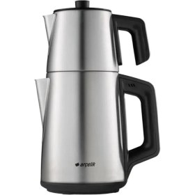 Resim Arçelik 1650 W Çelik Çay Makinesi+ Dijital Mutfak Tartısı Hediye 