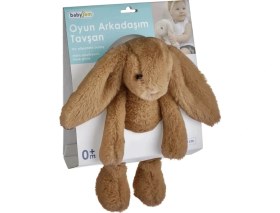 Resim TeknoKapsül Uyku Arkadaşım Oturabilen Tavşan 30 cm 730 Kahve 