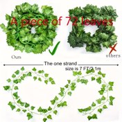 Resim 1 Adet Yapay Sarmaşık Dalı Asılabilir Dekor - Ev, Bahçe ve Nikah Töreni için Yeşillik. Kolay Kurulumlu, İç ile dış mekanlar İçin, İlkbahar-Yaz Mevsimi Çiçekleri ile Harika Bir Tamamlayıcı, Şimşeklerle Süslenmiş 