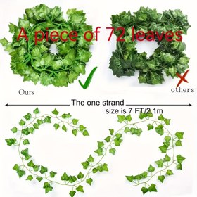 Resim 1 Adet Yapay Sarmaşık Dalı Asılabilir Dekor - Ev, Bahçe ve Nikah Töreni için Yeşillik. Kolay Kurulumlu, İç ile dış mekanlar İçin, İlkbahar-Yaz Mevsimi Çiçekleri ile Harika Bir Tamamlayıcı, Şimşeklerle Süslenmiş 
