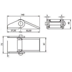 Resim NEKSAN Damper Menteşe 5mm Büyük 