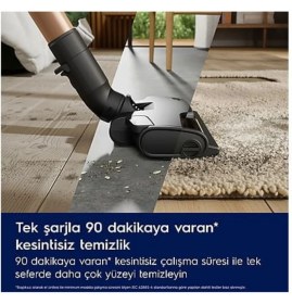 Resim Electrolux Şarjlı Islak Kuru Dikey Süpürge Mavi 