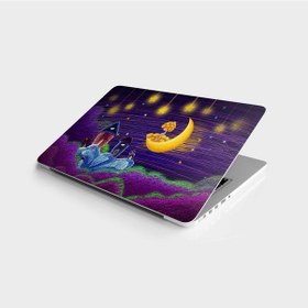 Resim Laptop Sticker Bilgisayar Notebook Pc Kaplama Etiketi Yıldızlı Ay 